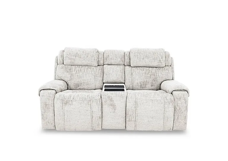Hollywood Fabric 2 Seater Power Recliner Media Sofa with Power Headrests and Storage Arms - Sofas and Armchairs - In Time for Christmas