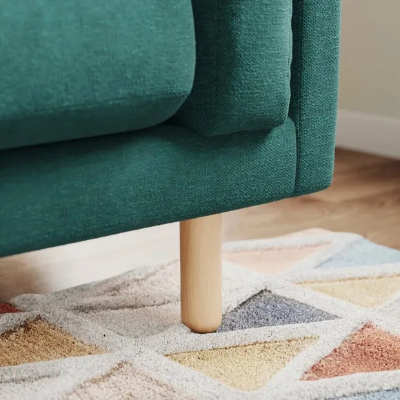 Newton Luxe Chenille Corner Chaise Sofa 5