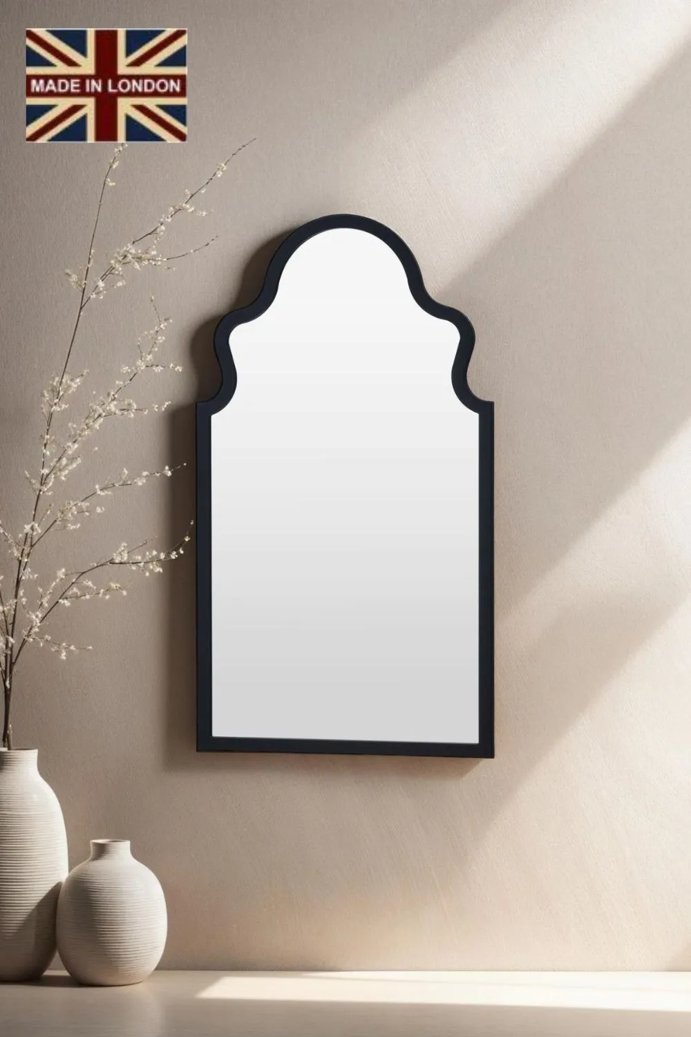 Yearn Mirrors Moroccon mirror black 98(h)x52cm(w)