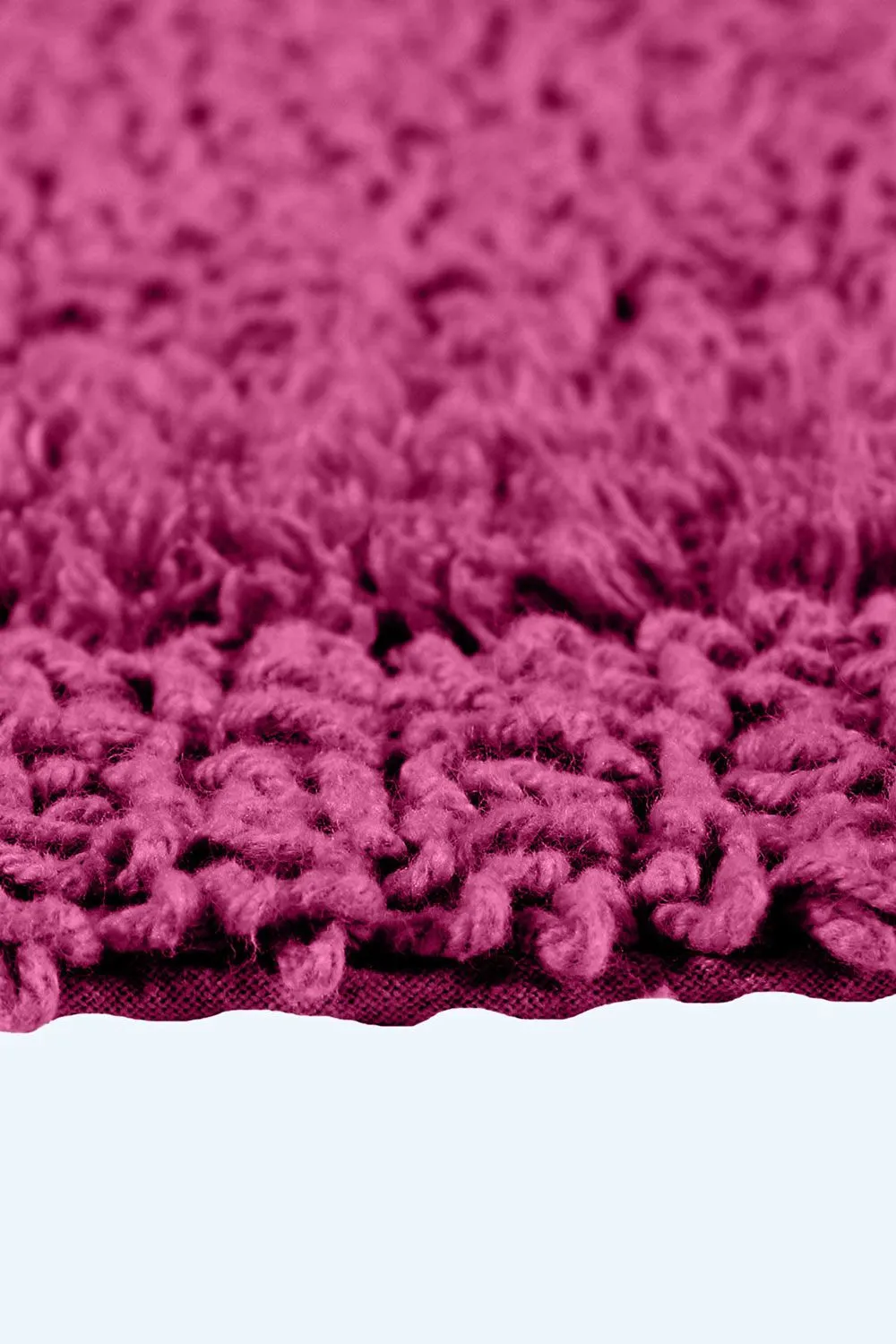 Homescapes Luxury Square Bath Mat 1600GSM 100% Cotton Reversible Shower Mat, 50cm in Raspberry 5