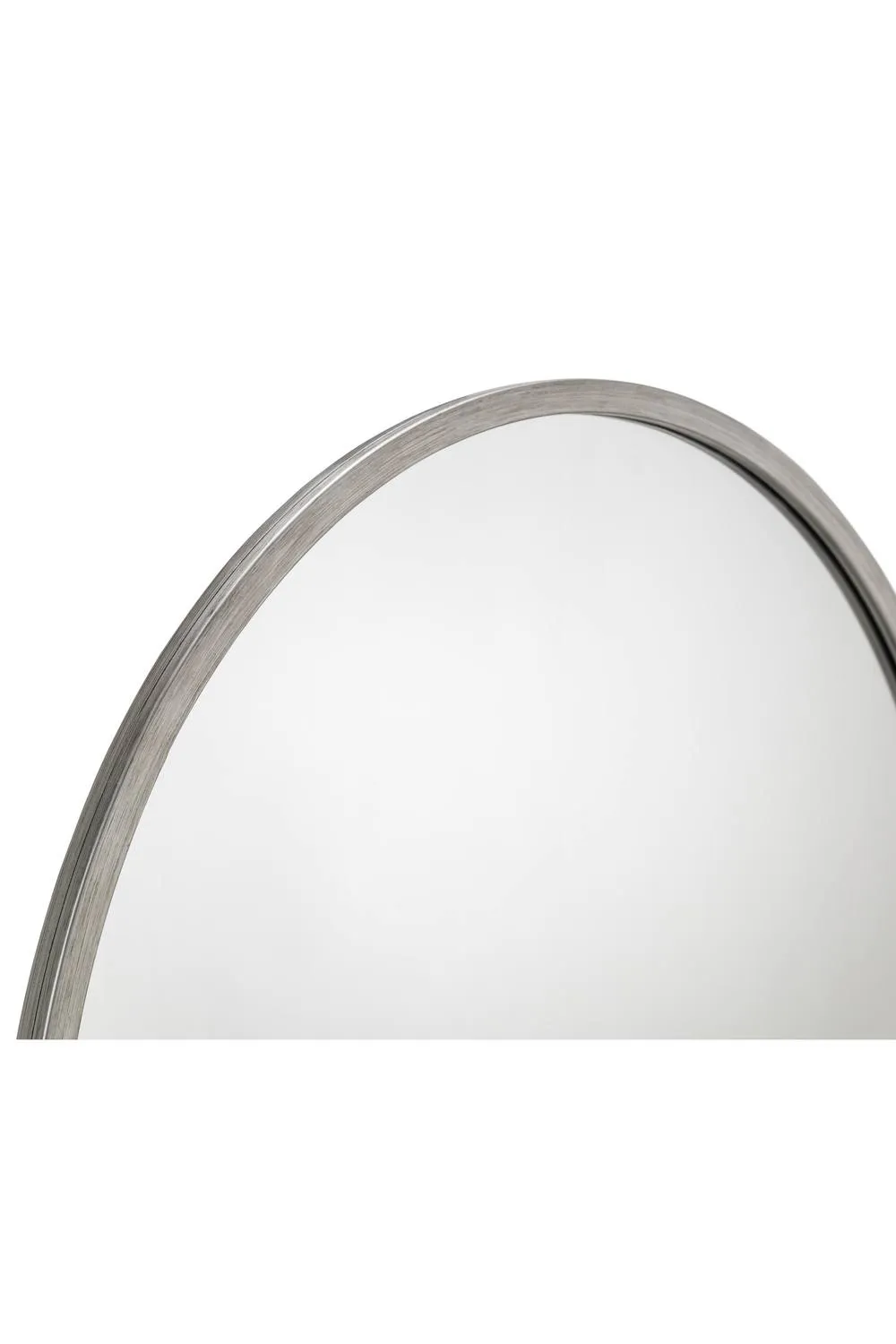 Julian Bowen Octave Round Wall Mirror in Silver 3