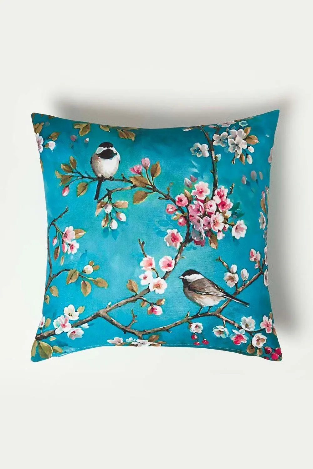 Homescapes Luxury Waterproof Blue Bird Outdoor Cushion 45 x 45 cm, Set of 2 4