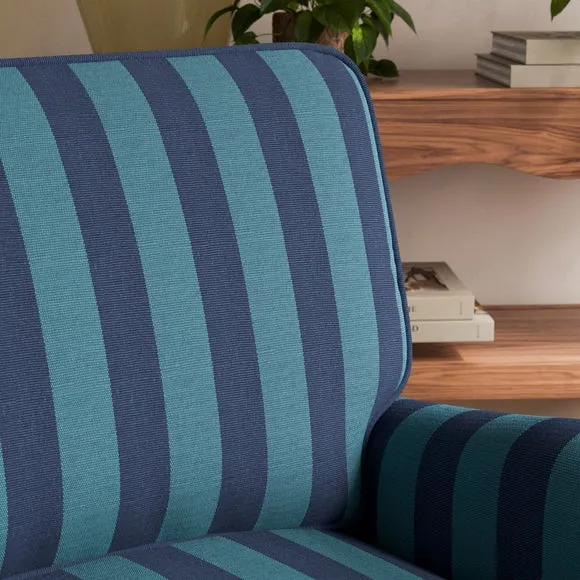 Beatrice II Woven Stripe Snuggle Chair 4
