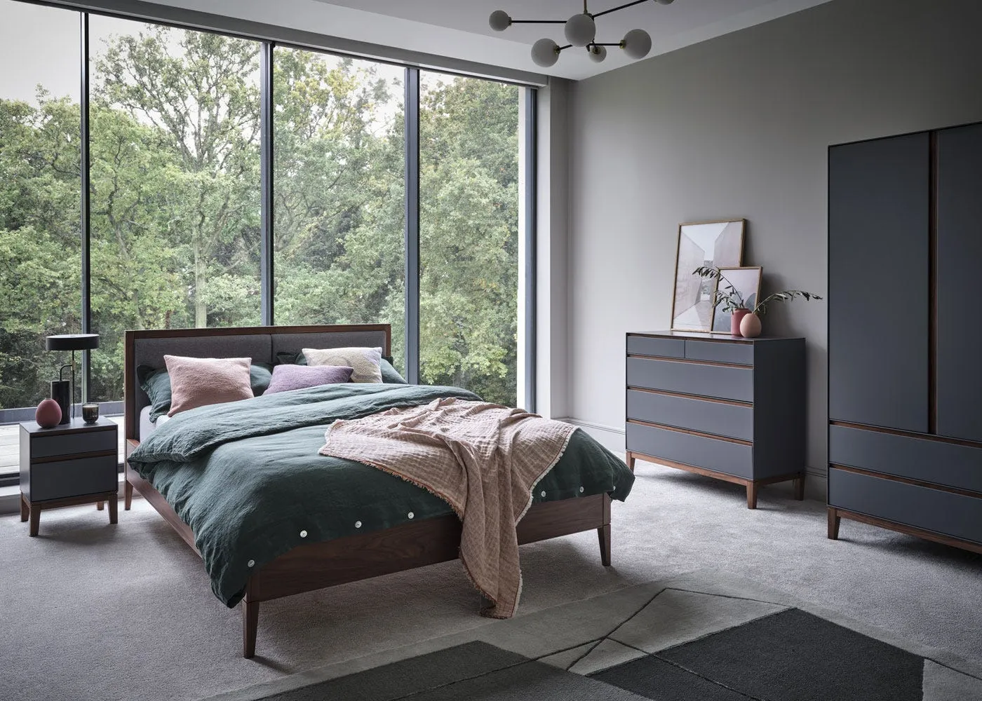 Heal's Lars King Bed Grey 3