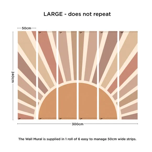 Sunburst Wall Mural 3