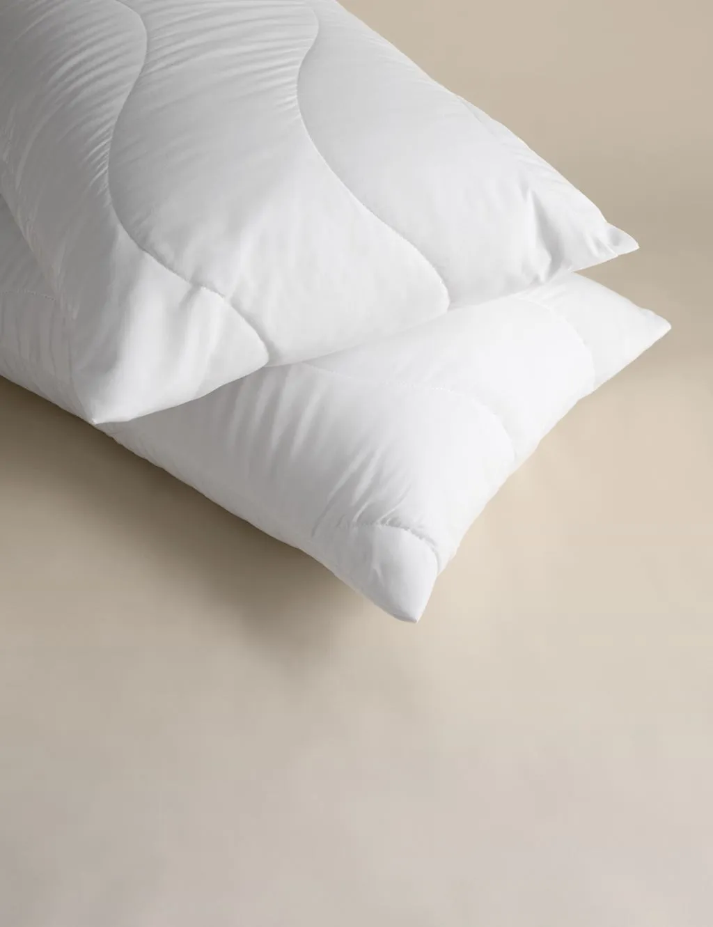 M&S 2 Pack Smart Wash & Dry Anti Allergy Pillow Protectors White