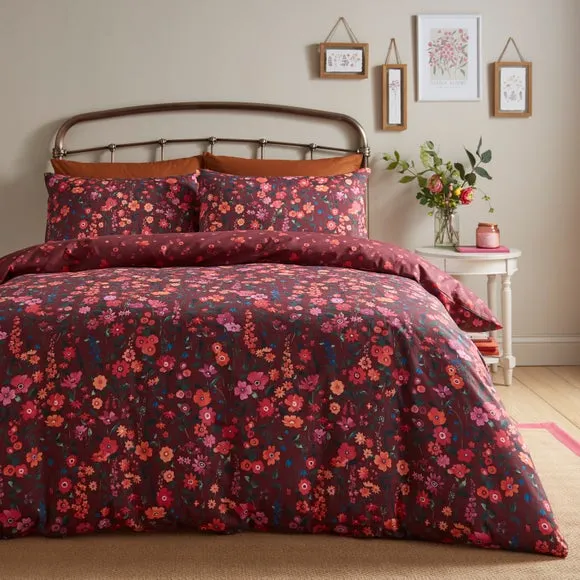 Meadow Floral Polycotton Duvet Cover & Pillowcase Set 1