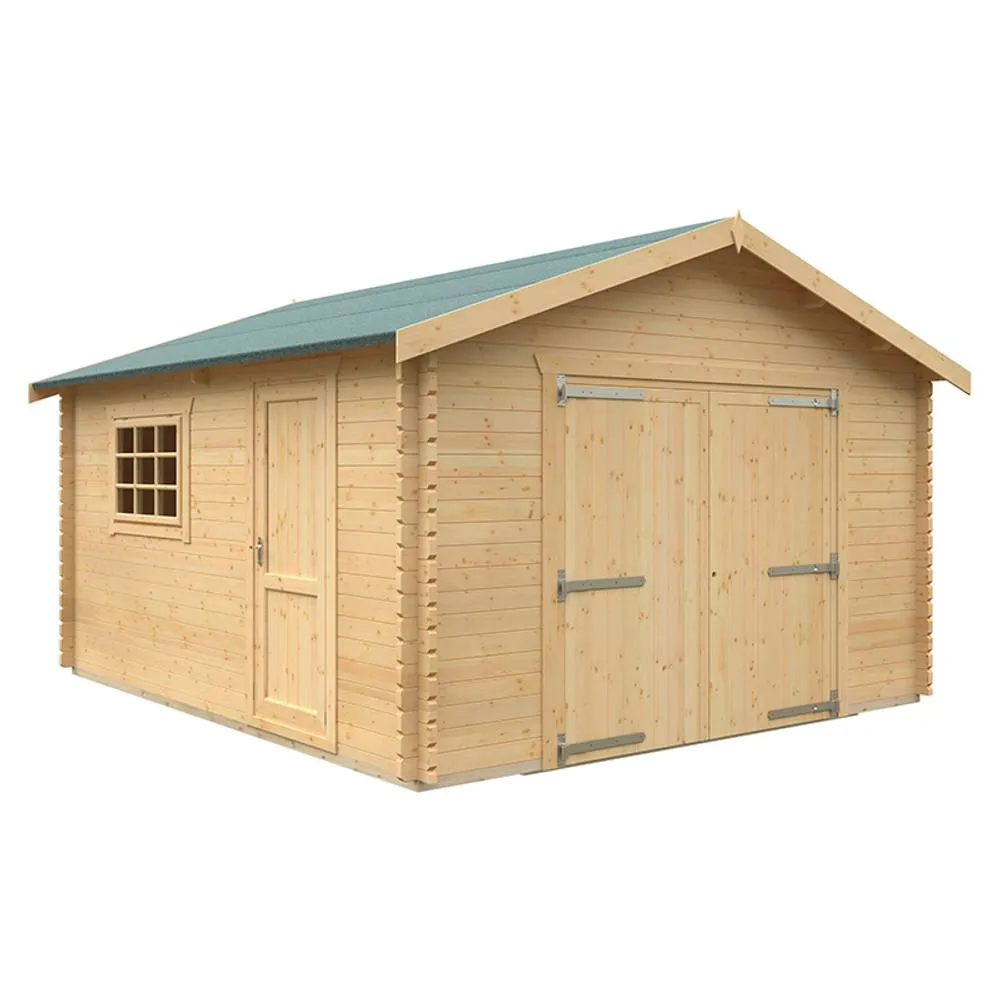 Buttercup Farm 16x14 The Warwick 44mm Cabin - L475 x W415 x H293.2 cm in Natural