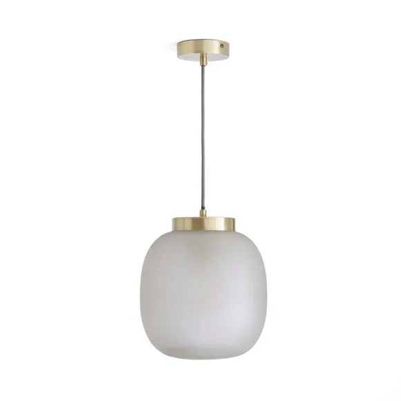 Lixue Recycled Glass Frosted Smoked Pendant Light 6