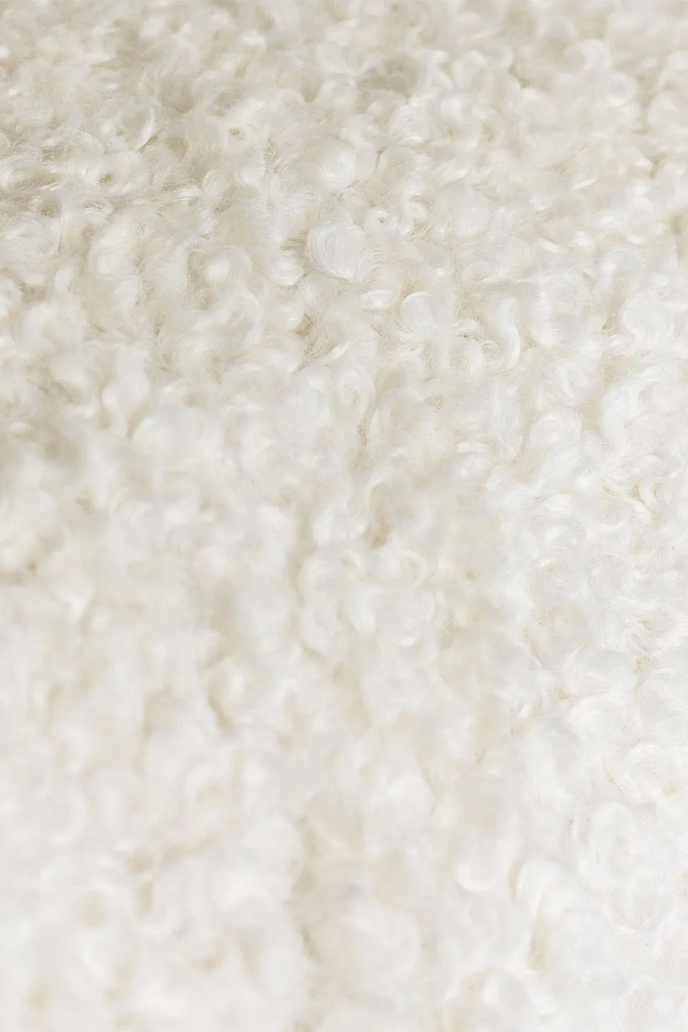 Yard Cabu Chunky Boucle Cushion in Ecru 4