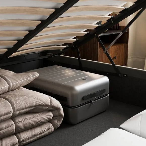 Alara Velvet Ottoman Bed 4