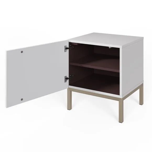 Return - Iona Lamp Table, White 4