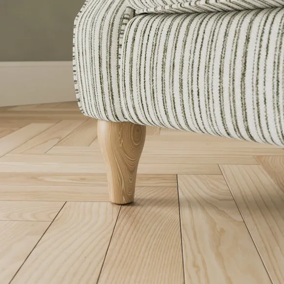 Millie Chenille Stripe Snuggle Chair 5