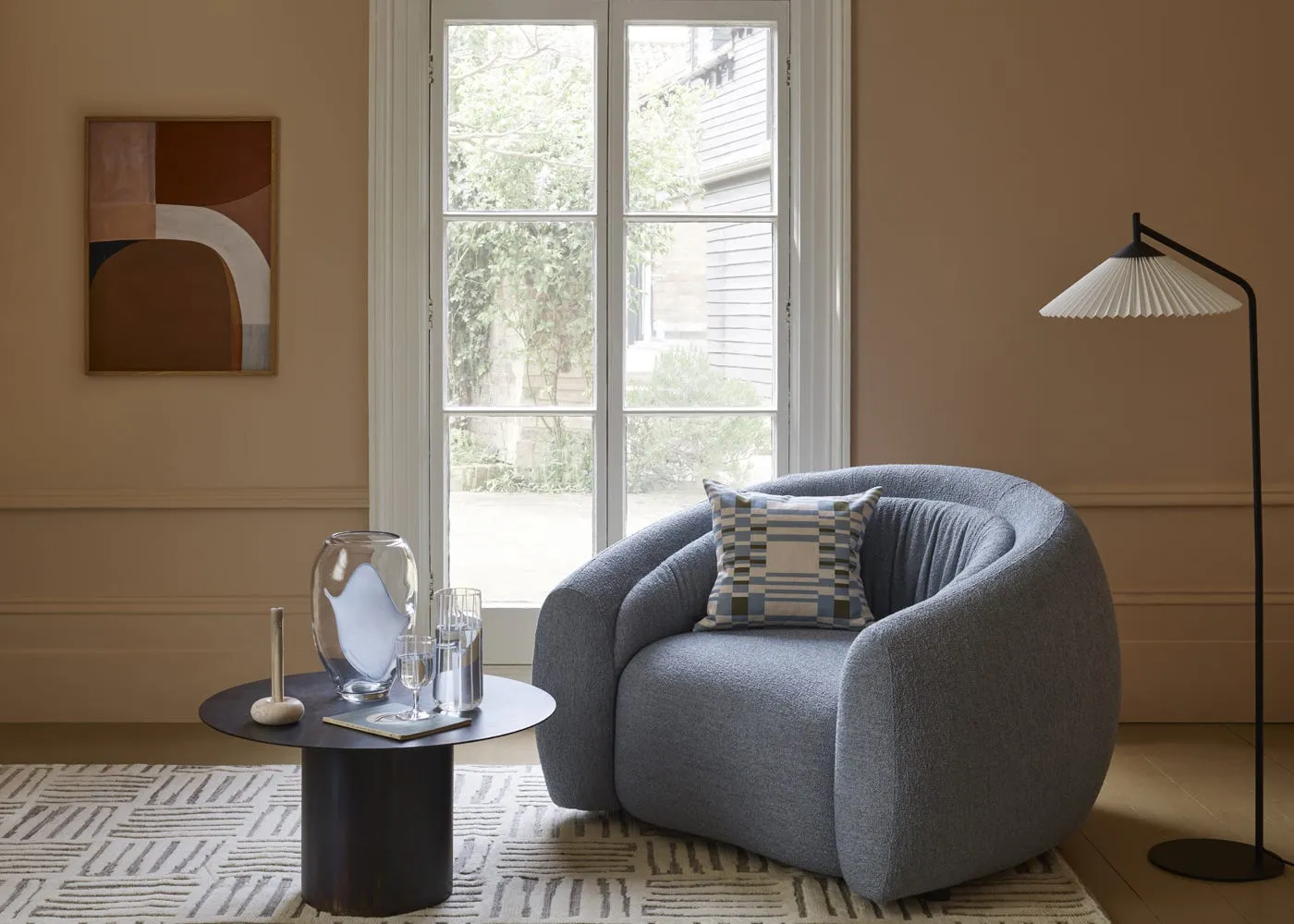 Heal's Flora Loveseat Siena Cotton Pistachio 2