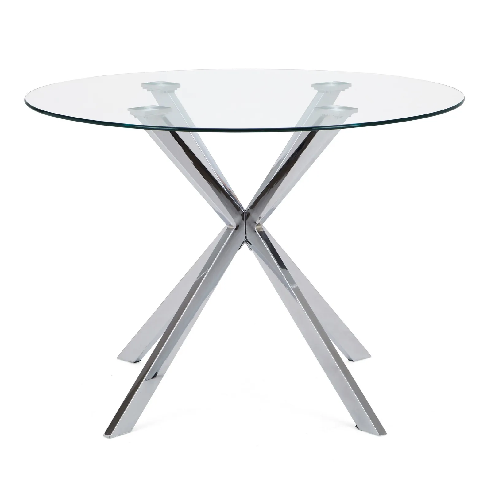 Lumia Glass Round Table Clear