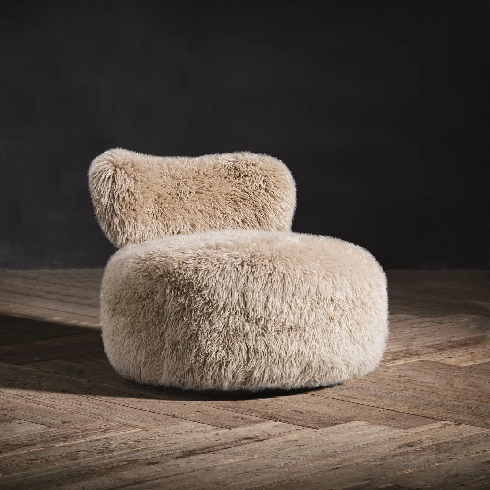 Timothy Oulton Trio Swivel Armchair, Neutral Fabric | Barker & Stonehouse 3