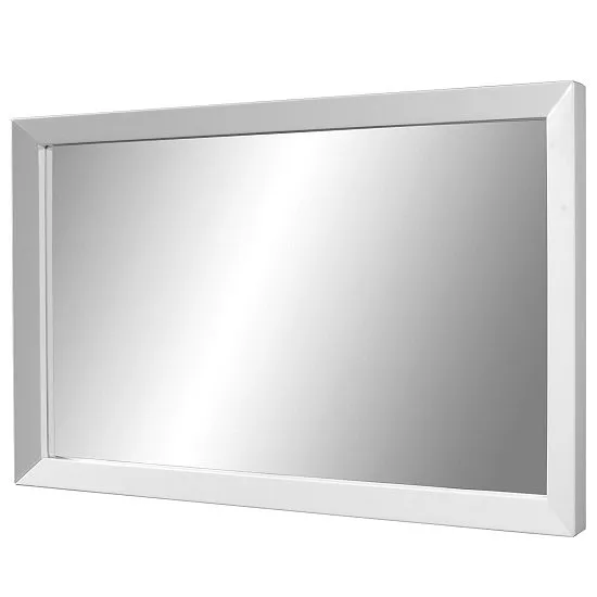 Fino Wall Mirror Rectangular In White High Gloss Frame