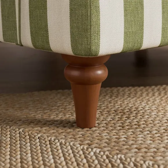 Beatrice II Woven Stripe Snuggle Chair 5