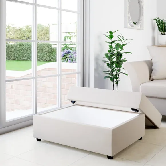 Rectangle Opulent Velvet Storage Footstool 1