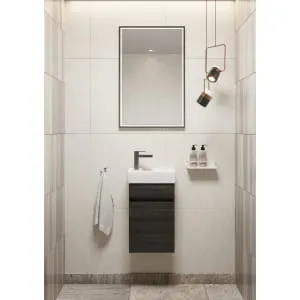 Concept Lava Compact S1 Vanity Unit & LH Basin - 360mm 2