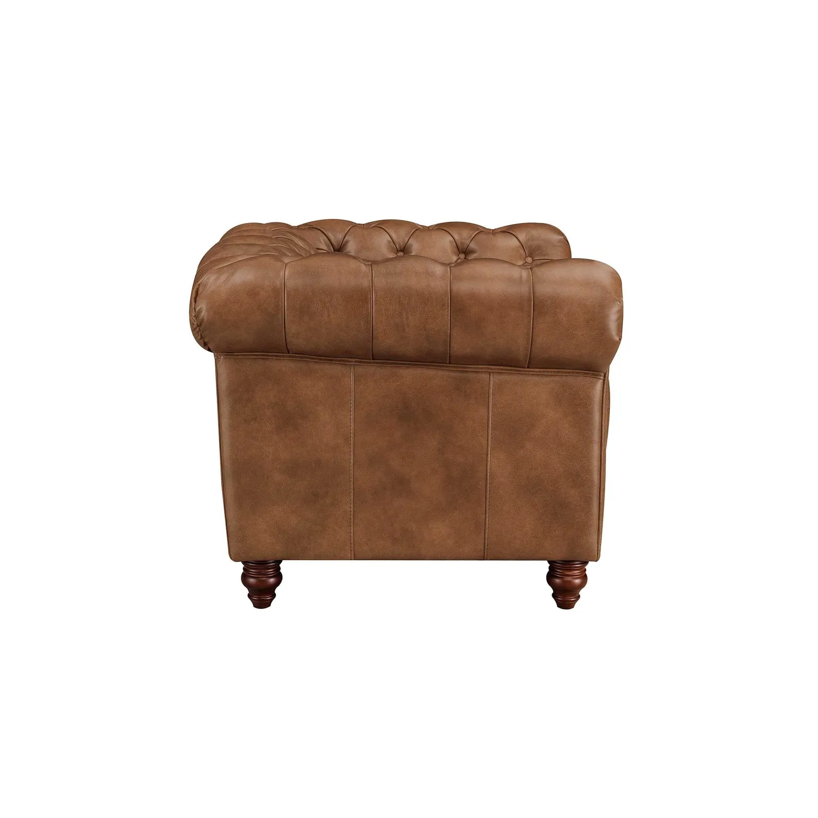 Ullswater Club Armchair 2034 Dark Rum Fl, Brown Leather | Barker & Stonehouse 5