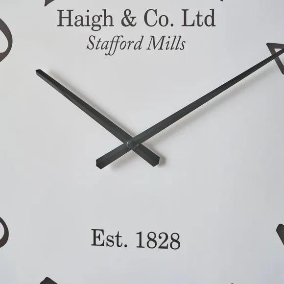 Dark Wood Effect Round Wall Clock 4