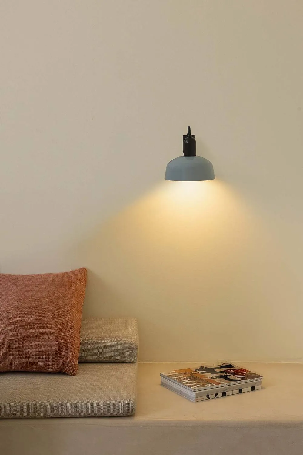 Netlighting Tatawin Dome Wall Lamp Black Gloss Grayish Blue 1x E27 in Light Blue 2