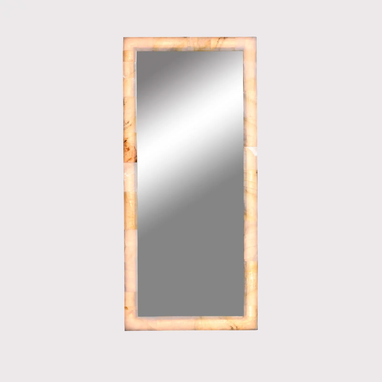 Timothy Oulton Frozen Tall Mirror 220Cm, Square, Neutral | Barker & Stonehouse