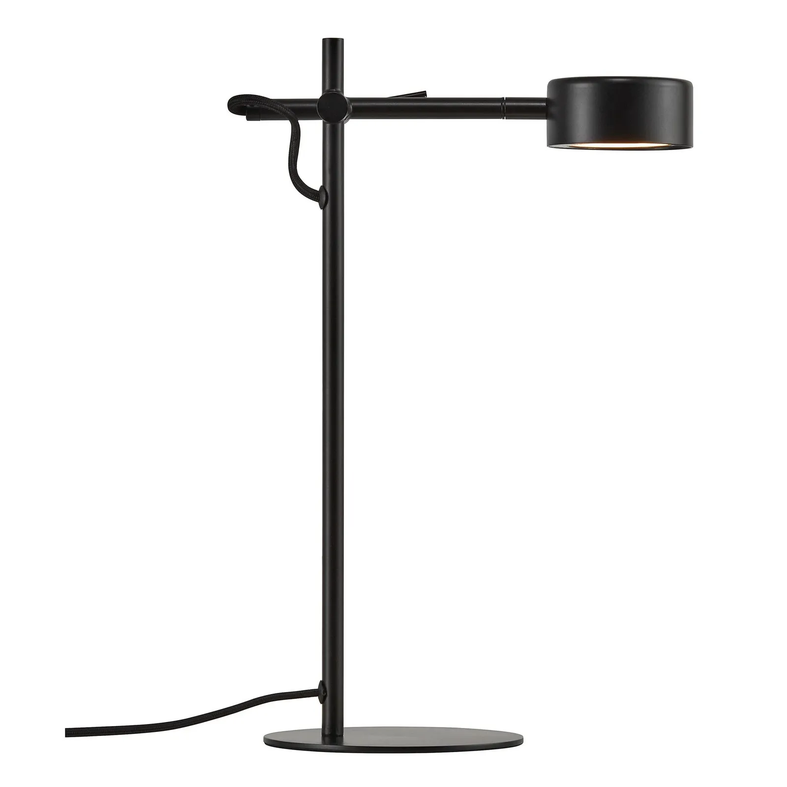 Nordlux Clyde Table Lamp Black Metal Livingroom LED Switch 2700k