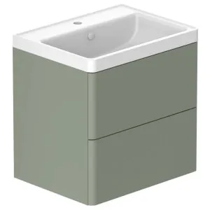 Nexa By VADO Veva Dawn Green Wall Hung Vanity Unit & Mineral Cast Basin - 600mm