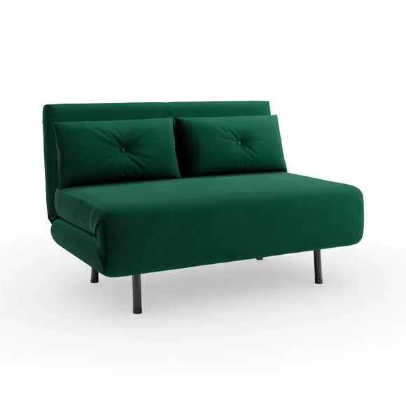 Phoebe Velvet Small Double 2 Seater Sofa Bed 6