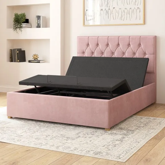 Olivier Plush Velvet Adjustable Bed 4