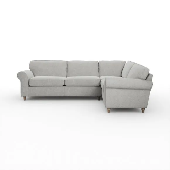 Flori Soft Chenille Corner Sofa 6