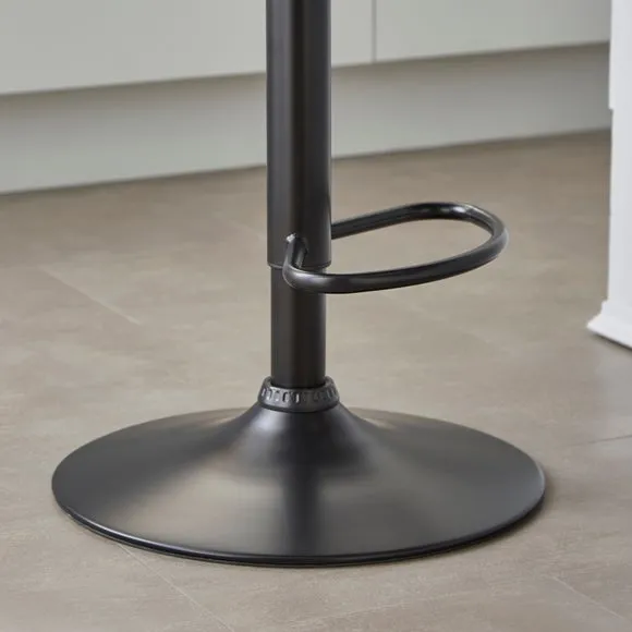 Shea Adjustable Height Barstool, Velvet 4