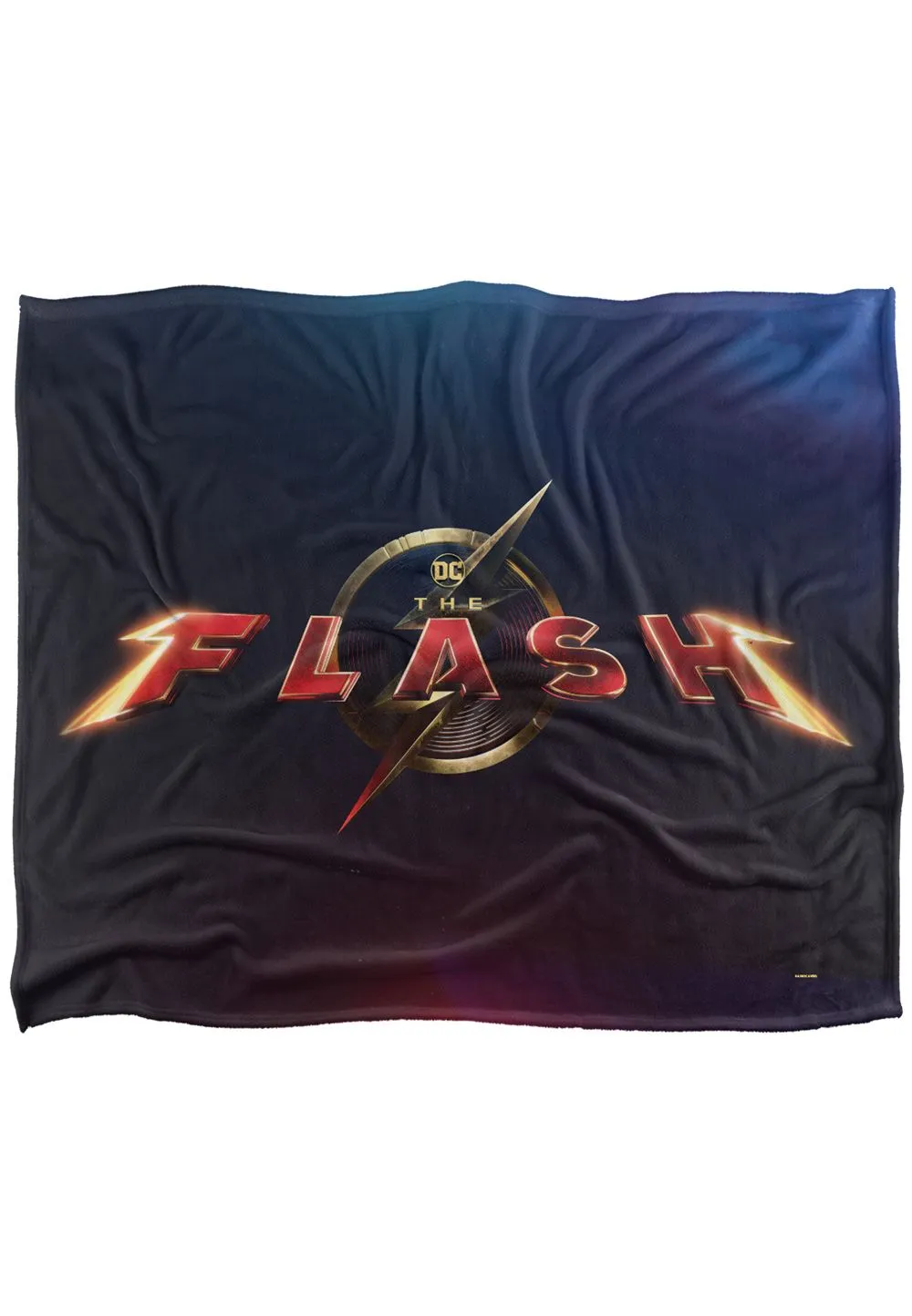 Warner Brothers The Flash, 152x127 cm Movie Logo Silky Touch Super Soft Throw Blanket in White