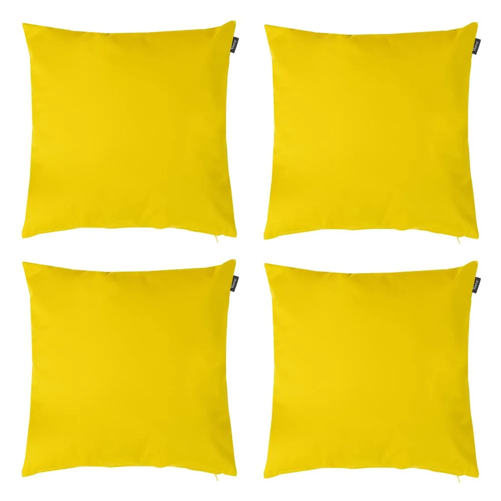 icon Indoor & Outdoor Waterproof Cushion, Indoor & Outdoor, Yellow (4-Pack)