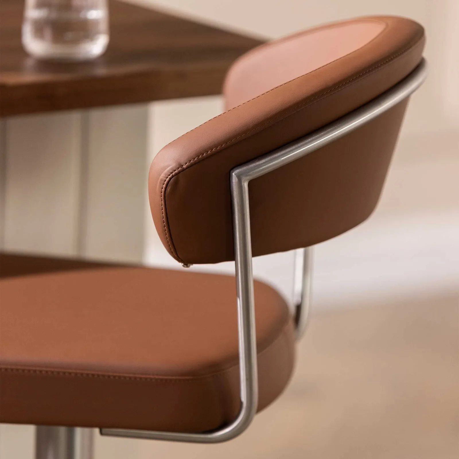 Bruin Barstool, Brown Leather | Barker & Stonehouse 4