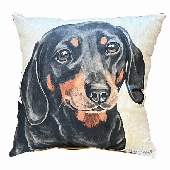 Daro Dachshund Square Cushion 2