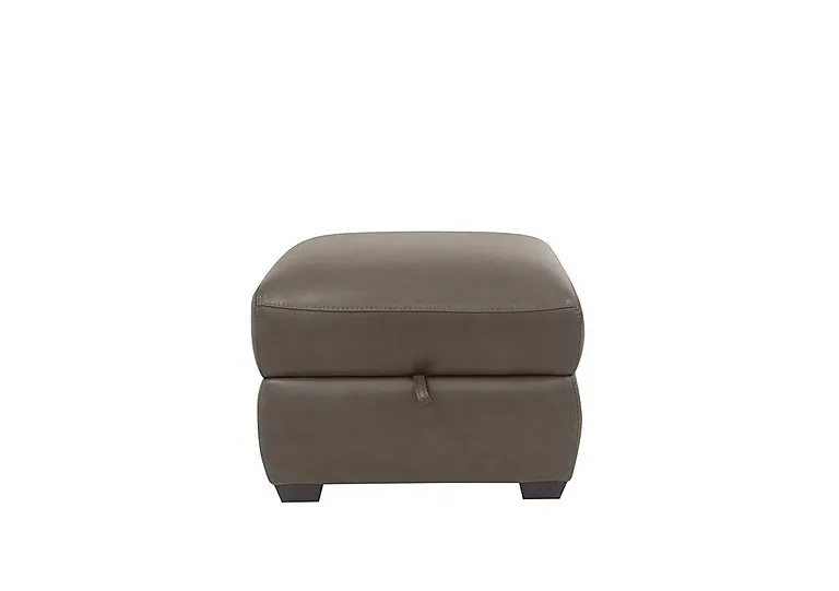 Cozee Leather Storage Stool - Elephant