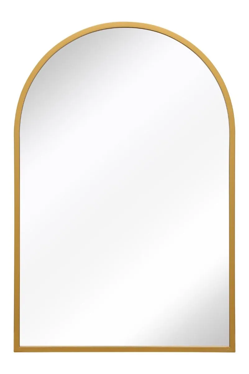 MirrorOutlet Gold Metal Framed Arched Garden Wall Mirror 47" X 31" (120 X 80CM) 4