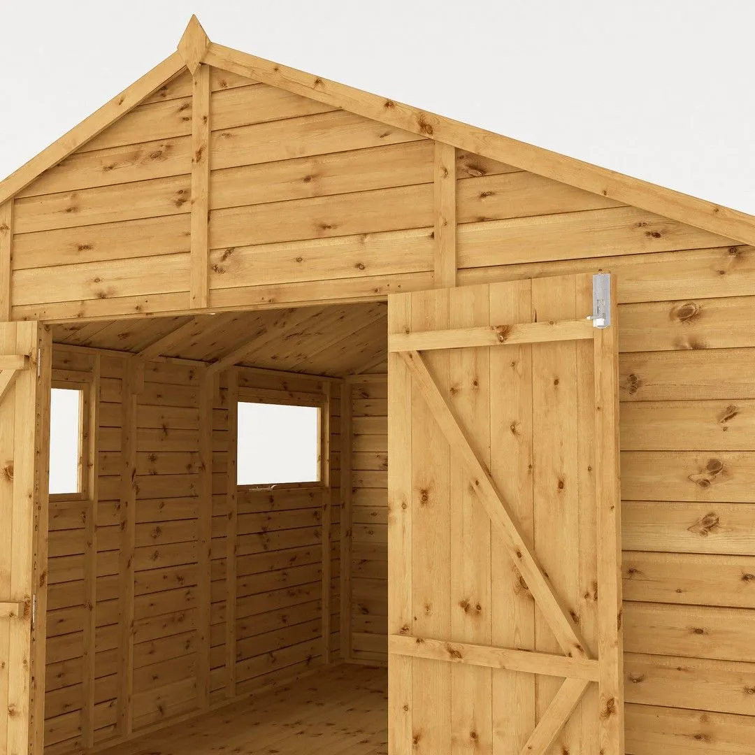 Mercia 12 x 10 Ft Premium Shiplap Apex Workshop - L367.8 x W322.7 x H252.4 cm in Brown 5