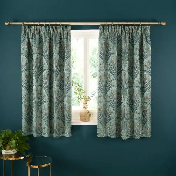 Nouveau Fan Pencil Pleat Curtains 5