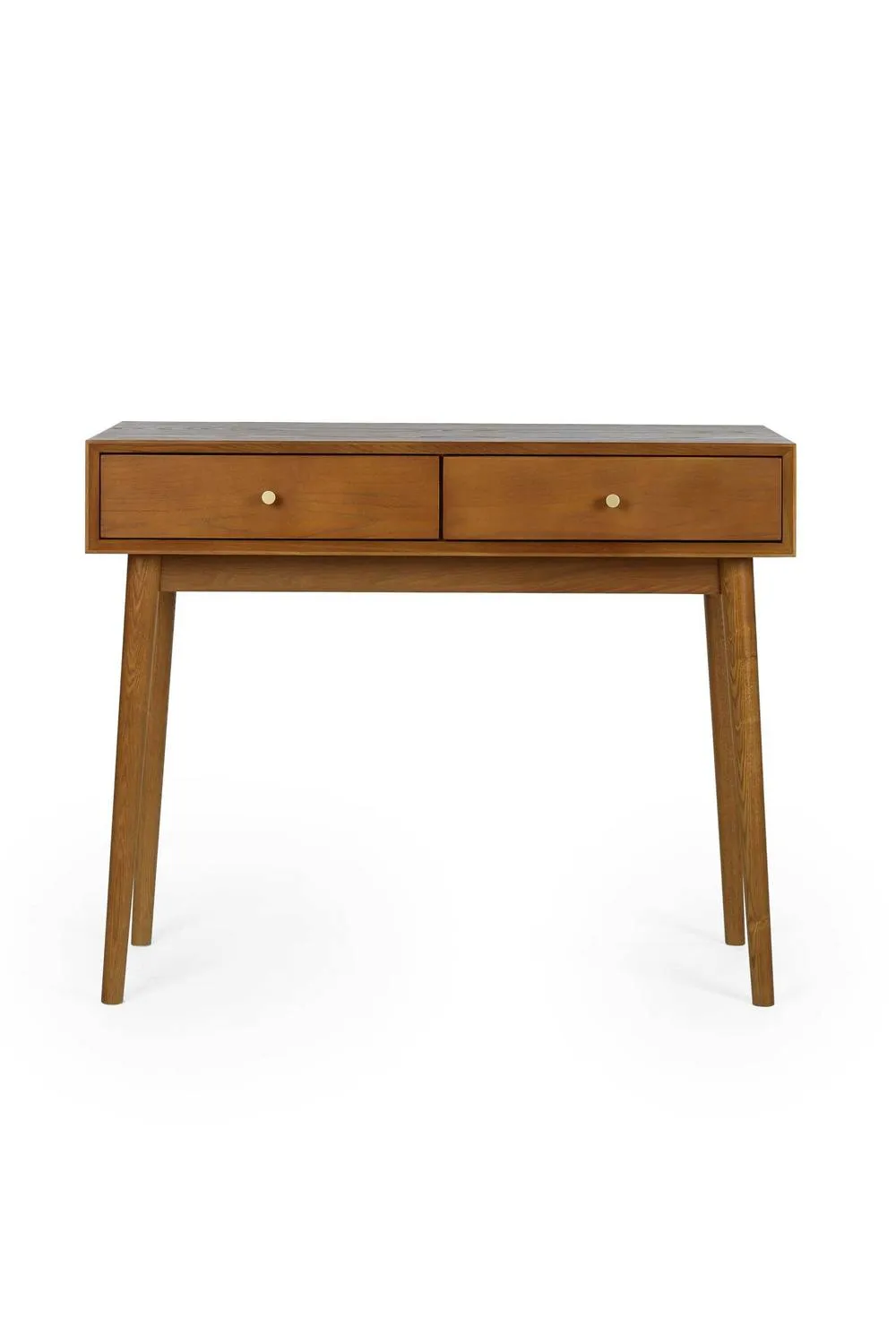 Julian Bowen Lowry 2 Drawer Console Table in Tan 6
