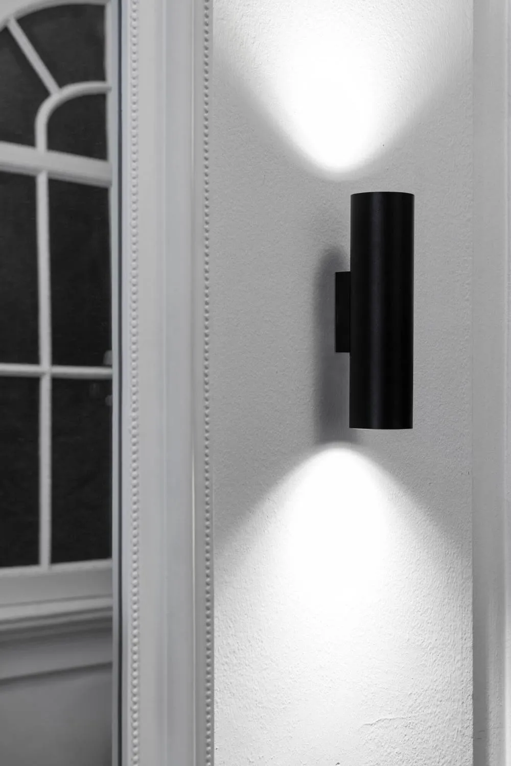 Netlighting Stan Up Down Wall Light Black 2x GU10 2