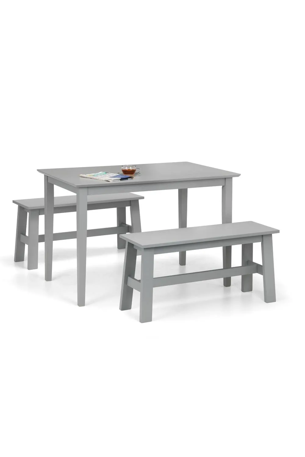 Julian Bowen Kobe 2 Seater Dining Bench in Grey 5