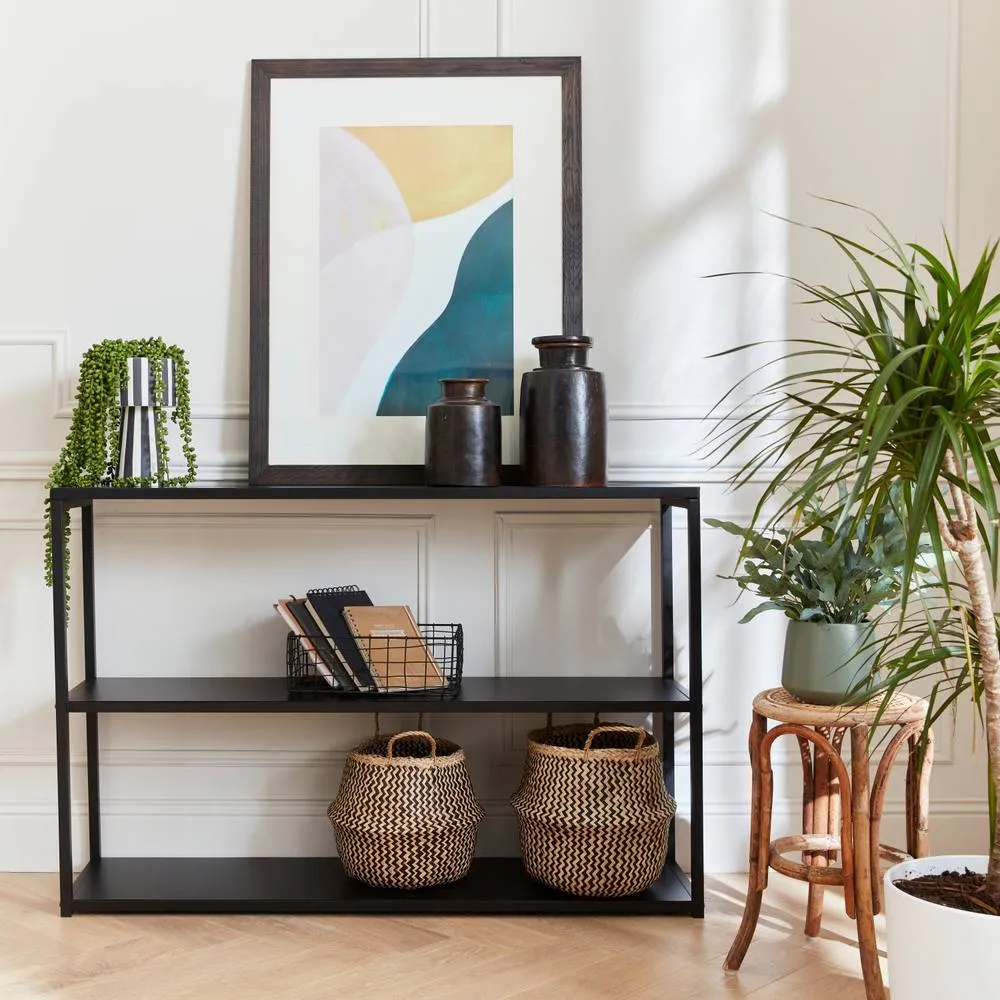 sweeek 3-level Industrial Metal Shelving Unit in Black 6