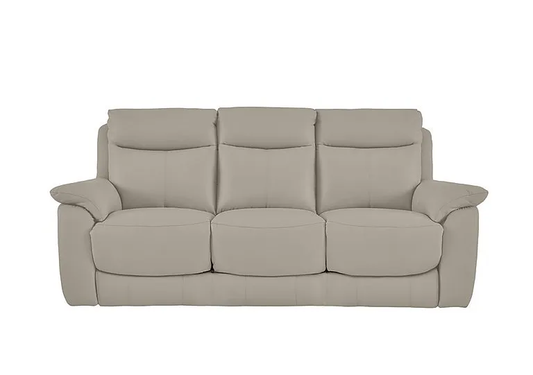 Echo 3 Seater Leather Sofa - Feather - Sofas and Armchairs - In Time for Christmas