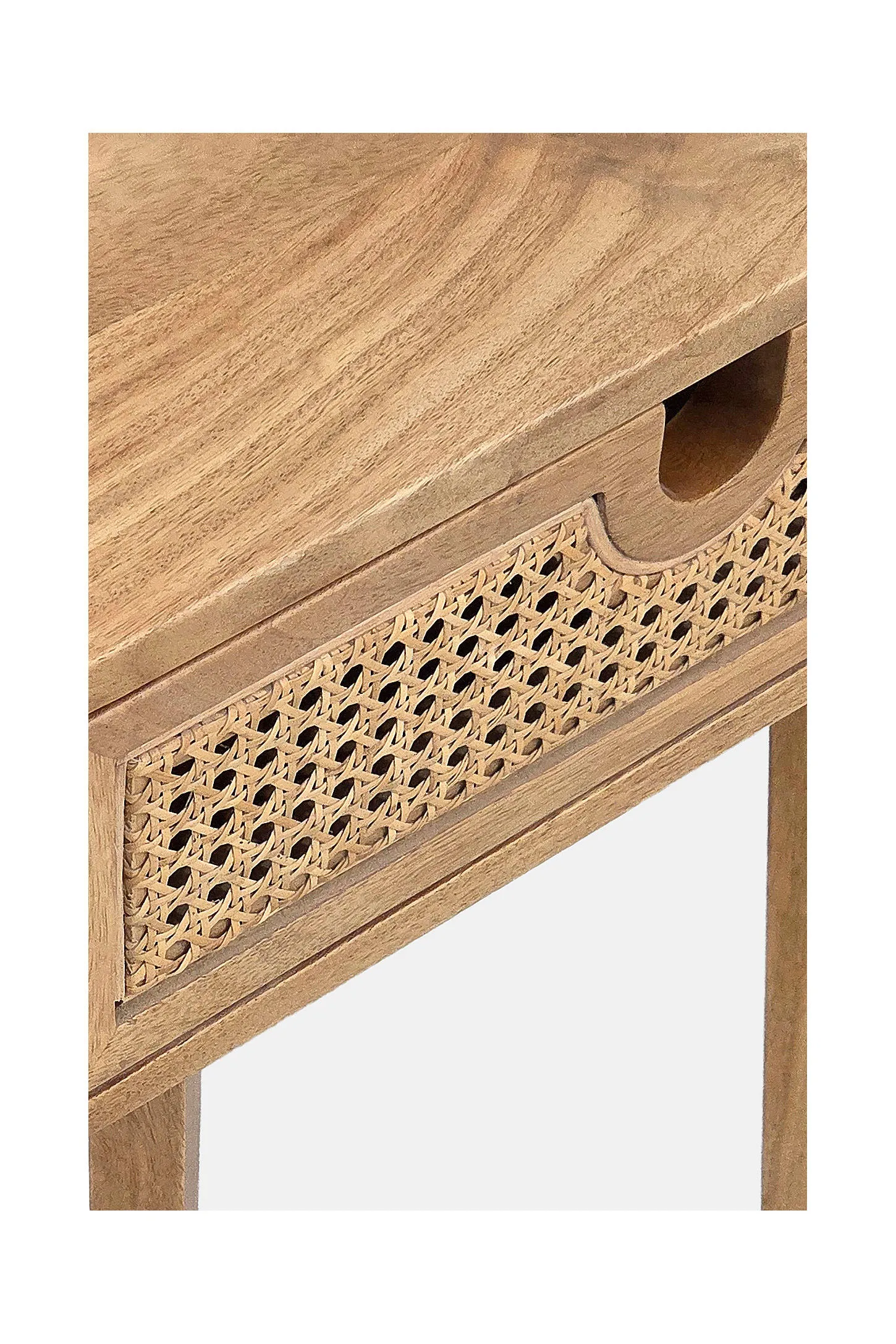 Marte Rattan Nightstand - Neutral ALL 3
