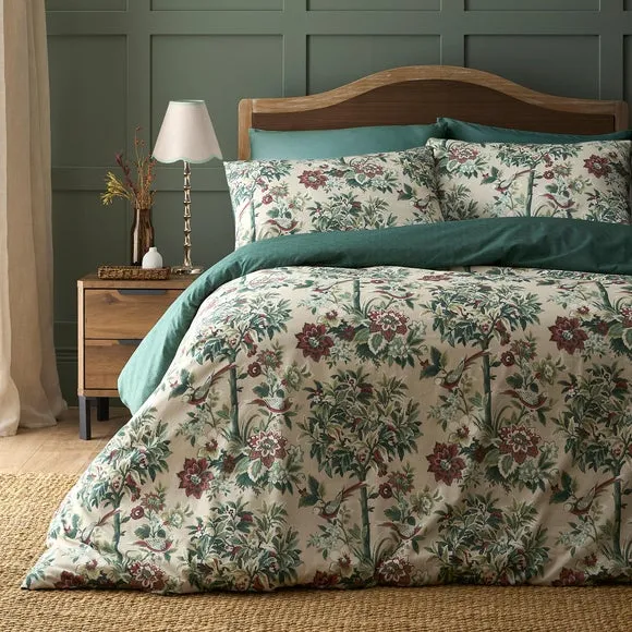 Dreams n Drapes Otillie Tapestry Polycotton Duvet Cover & Pillowcase Set 1