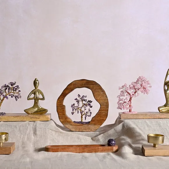 Serenity 7 Chakras Gemstone Tree Tealight Holder 4